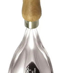 Heavy Duty 18 Gauge Stainless Steel Soil Scoop With Serrated Edge And Recycled Handle For Easy Soil Transfer, Root Cutting, And Clean, Tight Holes In Beds Or Planters, Silver