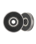 Sliding Glass Door Roller Replacement With 1 1/2 Inch Stainless Steel Bearing Wheel And Extruded Aluminum Housing Fits 2 15/16 Inch By 1 5/16 Inch Track Systems No More Door Drag Smooth Quiet Glide Repair Part, front view