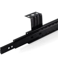 Close-up view of Heavy Duty Drawer Slides 2 Pack Full Extension Ball Bearing Slides With Soft Close For Keyboard Extensions.