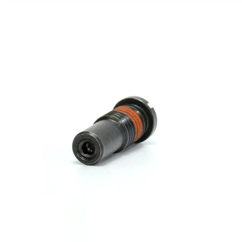 Rock Solid Carbon Steel Spring Plunger With Flange Mount Telescopic Index Finger Pin For Light Load Positioning Tasks Smooth Action No Fuss Setup For Shop Pros, close-up view.