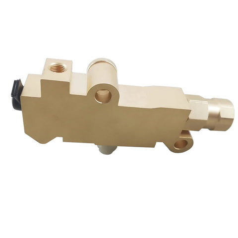 PV2 brass brake proportioning valve for GM classic cars; front disc/rear drum brake ports with connector