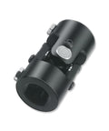 Universal Steering U Joint 1 Inch DD X 1 Inch DD, 83mm Length, Black Steel With Needle Bearing, close-up view