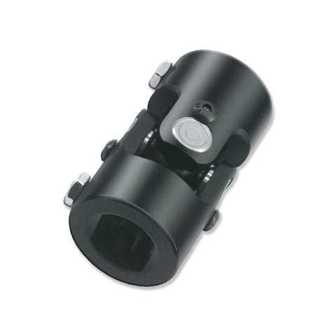 Universal Steering U Joint 1 Inch DD X 1 Inch DD, 83mm Length, Black Steel With Needle Bearing, close-up view