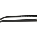 Side view of RB4162 Aviator Sunglasses with Polarized Green Lenses in Black Full Rim Frame showcasing temple details.