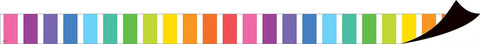 Colorful Stripes Magnetic Border Set With 12 Magnetic Strips, 24 Feet Of Classroom Border Tape for bulletin boards displayed