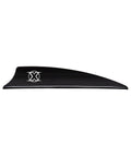 X Vane 2.25 Inch Hunting 3D Target Vane Black 100 Pack For Arrows Hunt Ready Great For Mechanical Broadheads Low Profile 0.36 Inch