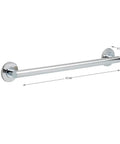 Contemporary 24-Inch Grab Bar Chrome Finish No Nonsense Sturdy Shower And Bathroom Rail Built To Last Supports Up To 450 Lbs ADA Compliant