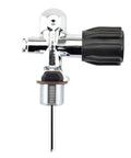Durable Diving Tank Valve And Cylinder Adapter For 250BAR Underwater Gas Chrome Plated Brass Valve With Easy On Off Hand Wheel