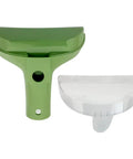 Green 6 Inch Tough Stain Brush Tool with removable nozzle, displayed with rugged bristles, for carpet cleaning machine replacement part.