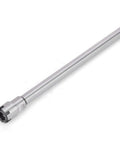 Heavy Duty Er11m 150L Collet Chuck Holder With Straight Shank Extension For Lathe And Cnc Milling Tools, silver metallic finish.