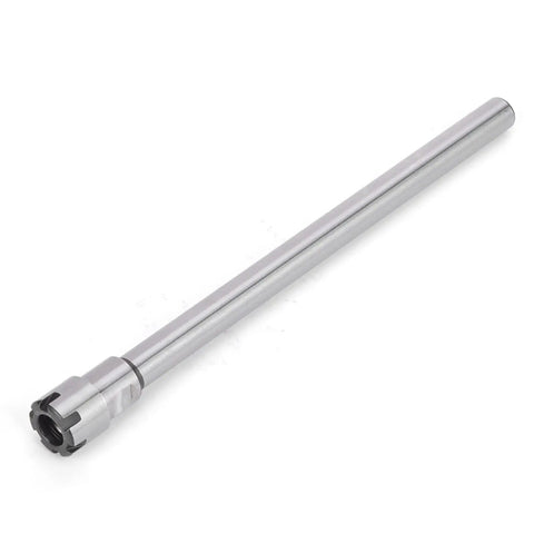 Heavy Duty Er11m 150L Collet Chuck Holder With Straight Shank Extension For Lathe And Cnc Milling Tools, silver metallic finish.