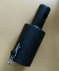 3/4 Inch Female To 7/8 Inch Male Universal Auger Adapter For Earth Augers And Drill Bits, black metal adapter with pin