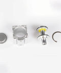 Disassembled parts of a 50mm Bore 80mm Stroke Pneumatic Air Cylinder With Aluminum Alloy Body Sealing Thin Design 1/4 PT Port