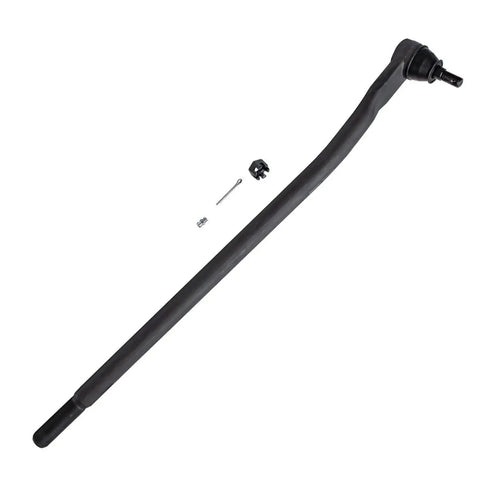 Dodge Ram 2500 4WD Front Drag Link Kit 3 Piece Replacement For 2008 To 2010 Models, Heavy Duty Steering Linkage With Pitman Arm And Inner Tie Rod For A Solid Front End. Black steel drag link with hardware