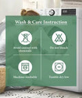 100 Percent Cotton Terry Cleaning Rags 14 By 17 Inches White Pack Of 60 Soft Large Multipurpose Towels with wash care instructions