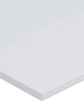 Corner view of Natural UHMW Sheet 24 By 36 By 0.125 Inch Thick Heavy Duty Material with ultra low friction and abrasion resistance.