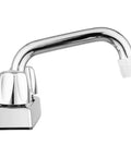 Close-up of Lynden Utility Laundry Sink Faucet with Swivel Stainless Steel Spout and Chrome Plating Over Plastic