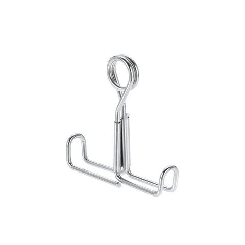 Flat Jaw Lab Tubing Clamp Set for Flow Control Hoses, heavy-duty spring clamp, iron, for flexible tubing up to 0.72 inch