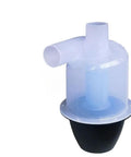 Heavy Duty Cyclone Dust Collector With Clear Turbo Separator For Woodworking Shop, transparent separator with a black base.