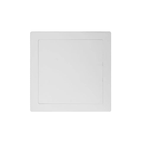 Rock Solid Abs Plastic Square Access Panel Door For Plumbing Walls, Heavy Duty Hinged Maintenance Cover, 245mm white design.
