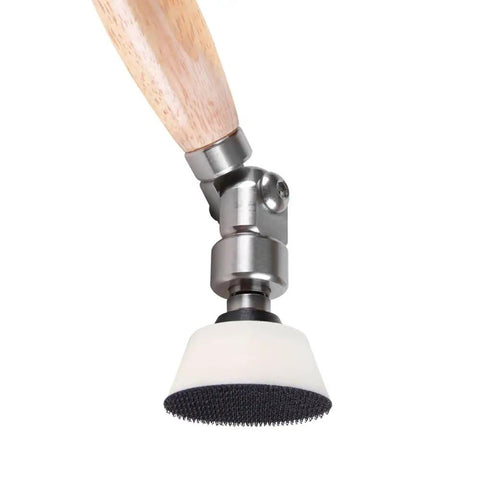 Pro Grade Woodturning Bowl Sander Tool Kit With Rotating Head and 2 Inch Sanding Pad for Inside Curves