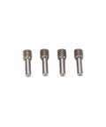 Beefy Stainless Steel RC Drive Shaft M4 2 Pack For 1/10 Scale Crawlers With Universal Six Tooth Spline Brass Ball End 91mm