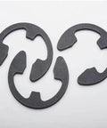 Rugged Spring Steel E Clips Set With Black Oxide Finish For Heavy Duty Retention In Three Eighths Inch Size 25 Pieces