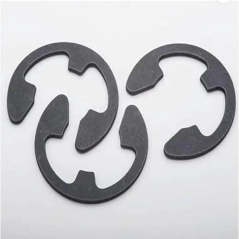 Durable Spring Steel E Clips With Black Oxide Finish One Eighth Inch Ten Pack Retaining Clips For Auto And Machinery Gearhead DIY Projects Rust Resistant Easy Install High Strength Clips