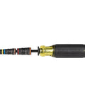 All In One Impact Driver Kit With 20 In 1 Screwdriver And Socket Set showing adjustable handle and bit attachments.