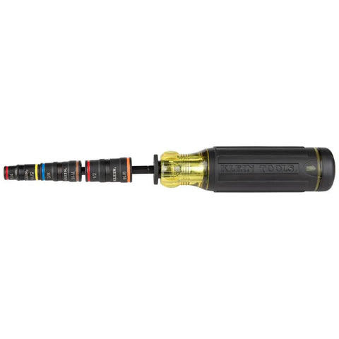 All In One Impact Driver Kit With 20 In 1 Screwdriver And Socket Set showing adjustable handle and bit attachments.