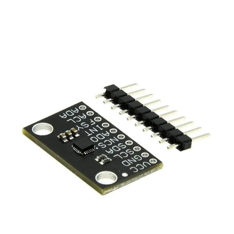 9 Axis MEMS Motion Tracking Sensor Module Low Power IMU Breakout Board For ICM20948 Projects With Easy Integration Time Sync Ready Compact Design Ideal For Microcontrollers And Embedded Systems black PCB with header pins
