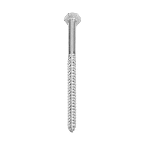 Stainless Steel Half Thread Wood Lag Screws Self Tapping For Carpentry Heavy Duty M6 X 100mm Bolts With High Hardness And Durability DIN 571