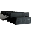 Heavy Duty Marine 12 Gang Bus Bar With Premium Nickel Plated Brass Terminals Rated At 35 Amps And 600 Volts Handles 10 Through 18 Awg Wiring Built Like A Brick For Boat Setups Arrives In Sleek Black side view with clean black finish
