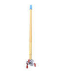 Smoke Detector Removal Tool With Super Long Telescopic Pole Skip The Climb For High Ceilings Ladder Free Access No Fuss Battery Test And Quick Swap Up To 16 Feet, showing a long pole for reaching high smoke detectors.
