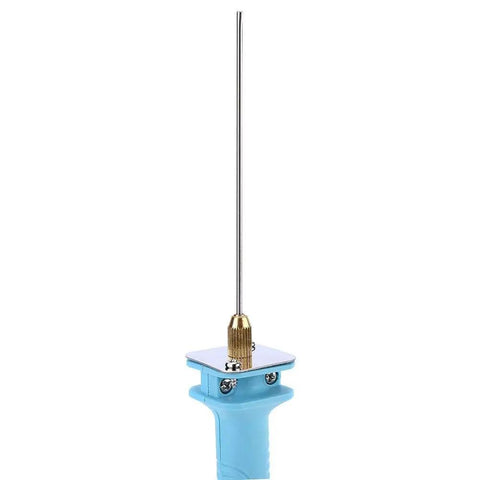 Needle Type Electric Hot Wire Foam Cutter Pen For Precise DIY Art Models And Craft Projects, 10cm Cutting Wire, blue handle