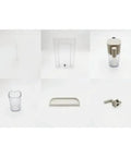 Components of Plug And Play Water Tank Kit For F111 EN500 Capsule Coffee Machines With Milk Tube Coaster And Descaling Device