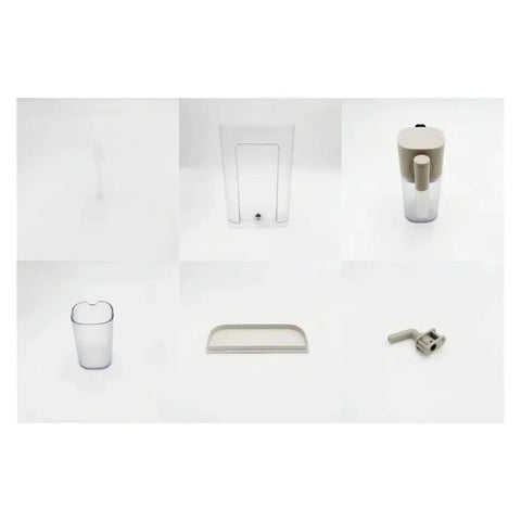 Components of Plug And Play Water Tank Kit For F111 EN500 Capsule Coffee Machines With Milk Tube Coaster And Descaling Device