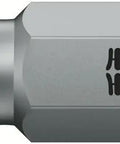 Universal 3 Bit Set 61 Piece With Magnetic Holder And Textile Box, stainless sleeve bit, close-up view