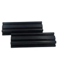 Grab This Hella Durable Set Of Four 2040 V Slot Aluminum Extrusion Bars To Build A Badass Maker Rig Or Sweet Custom 3D Printer Frame With Smooth Gliding Motion - black anodized bars angled view