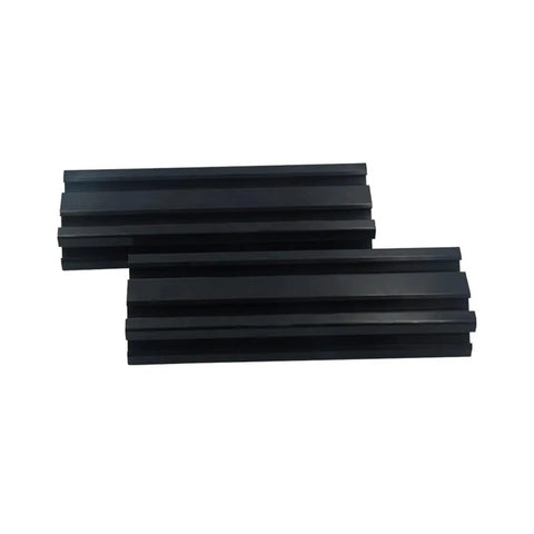 Grab This Hella Durable Set Of Four 2040 V Slot Aluminum Extrusion Bars To Build A Badass Maker Rig Or Sweet Custom 3D Printer Frame With Smooth Gliding Motion - black anodized bars angled view