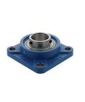 Solid Flange Bearing Bracket Unit UCF213-40-J7 Fits 40mm Shaft For Heavy Machinery smooth blue cast-iron housing