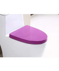 D Shape Soft Close Toilet Seat With Quick Release Pins And No Slam Shut Design For Effortless Bathroom Cleanup In Vibrant Rose Red crafted from heavy duty Duroplast.