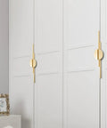 Top Tier Slick Round Cabinet Door Handle And Kitchen Drawer Pull With Heavy Duty Gold Grey Zinc Alloy For Rooms And Closets No Fuss Install Comes With Matching Hardware Pieces on white cabinet doors.