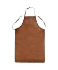 Tough As Nails Heavy Duty Polyurethane Welding Apron Premium Heat Insulation full body, brown, spark resistant workwear image.