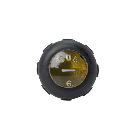 Top view of Quarter Inch Cabinet Tip Screwdriver With Narrow Blade For Recessed Fasteners Cushioned Grip Handle showing grip texture.