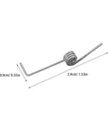 Top Toss Stainless Torsion Spring Kit With 4 Coil Design And Heavy Duty Build For Trash Can Lid Replacement Makes Your Bin Snap Back Smooth Every Single Time So It Aint Rusty Or Flimsy, stainless steel 3.9cm spring