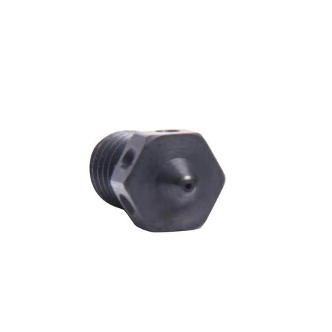 Hardened Steel M6 Nozzle Set For 1.75mm Filament 0.25mm 0.4mm 0.5mm 0.6mm CNC Machined For V6 Hotend, Built Tough For Abrasive Filaments Like PEI PEEK And Carbon Fiber, 4 Pack, showing single nozzle