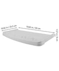 Pull Out Keyboard Tray Under Desk Smooth Glide Setup For Home Office Ergonomic Abs Platform dimensions 19.65x10.02 inches for typing comfort.