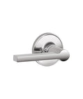 Dexter Solstice Hall And Closet Lever In Bright Chrome Nonlocking Interior Door Hardware With Easy Install Non Handed Lever Fits Standard Door Preps Everyday side view