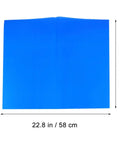 Blue Cellophane Flower Wraps Waterproof Wrapping Paper For Flowers Do It Yourself Friendly Multi Use Packaging size 22.8x22.8 inches